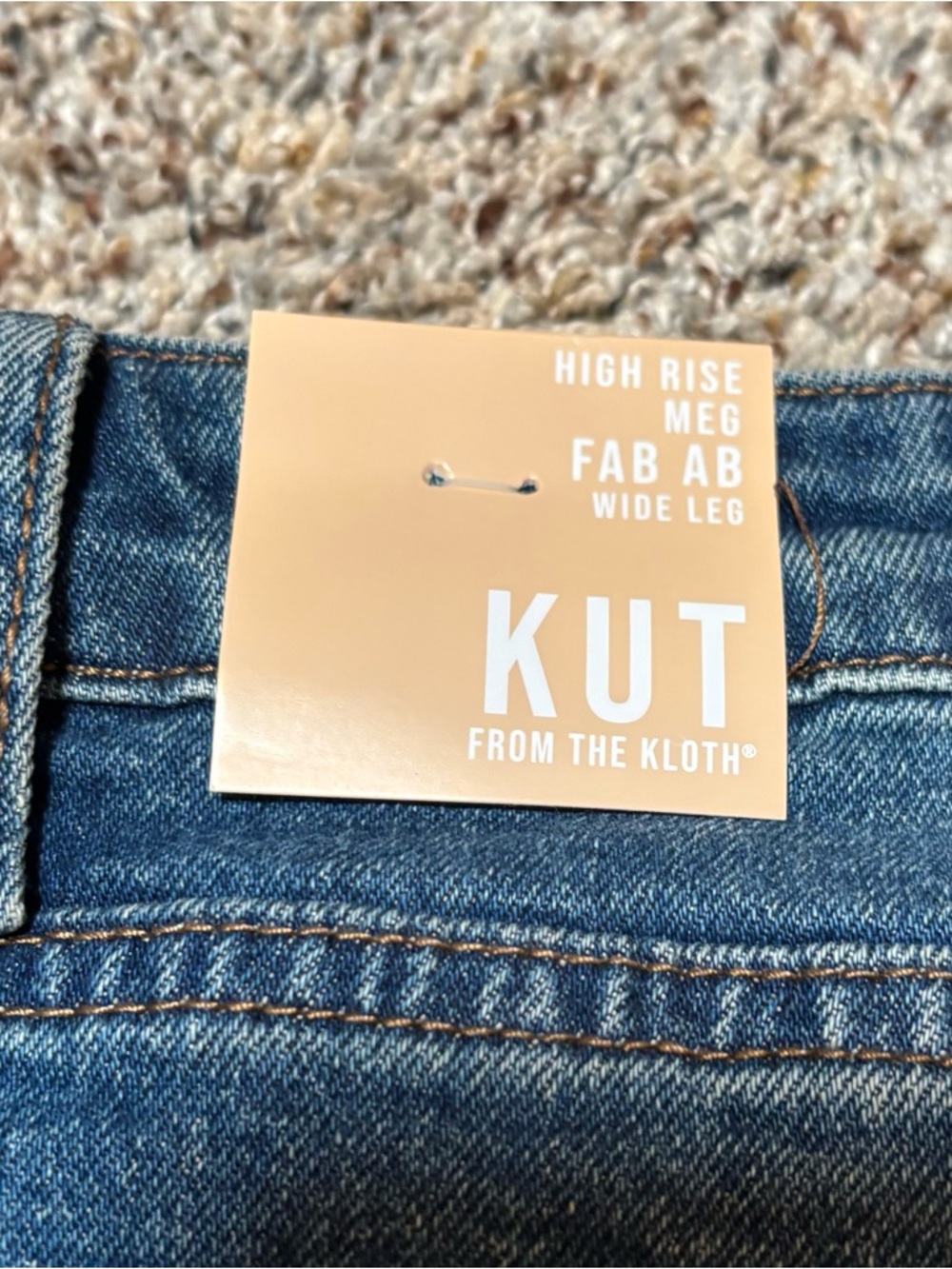 206 Kut From The Kloth High Rise Meg Fab Ab Wide Leg Jeans, NWT Size 18W - Picture 3 of 8